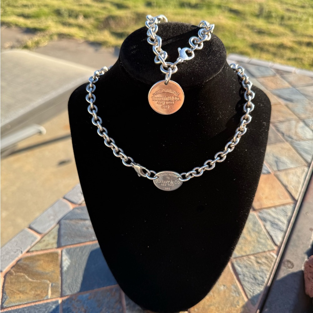Tiffany “return to Tiffany”  Necklace and Bracelet Set